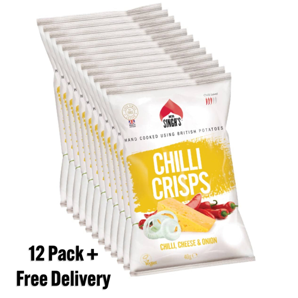 Chilli, Cheese and Onion Crisps | 40g bag